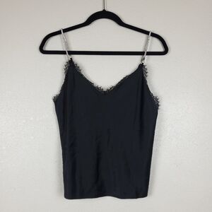 Victoria's Secret Jeweled Strap Sheer Back Lace Cami Size S